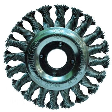 GRİ BURMA TELLİ DAİRE FIRÇA 115 mm