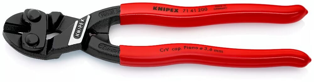 KNIPEX 71 41 200 GÖNYELİ DEMİR KESME MAKASI 200 mm