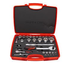 İZELTAŞ 1113001038 1/2'' 1/4'' 6 Köşe Kombine 35 Parça Lokma Takımı