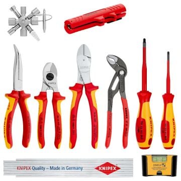 KNIPEX 00 20 90V01 ELEKTRO UZATMA SETİ (10 PARÇALI)