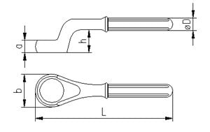İzeltaş 0550050050 50 mm Boru Uzatmalı Yıldız Anahtar