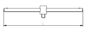 İzeltaş 1507064115 115 mm T Kol Adaptör