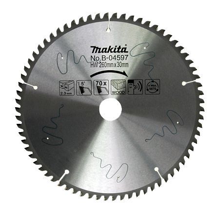Makita B-04597 Sessiz Daire Testere 260X70 Diş