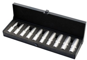 İzeltaş 1108006010 10 Parça 1/2'' Alti Köşe Derin Lokma Takimi