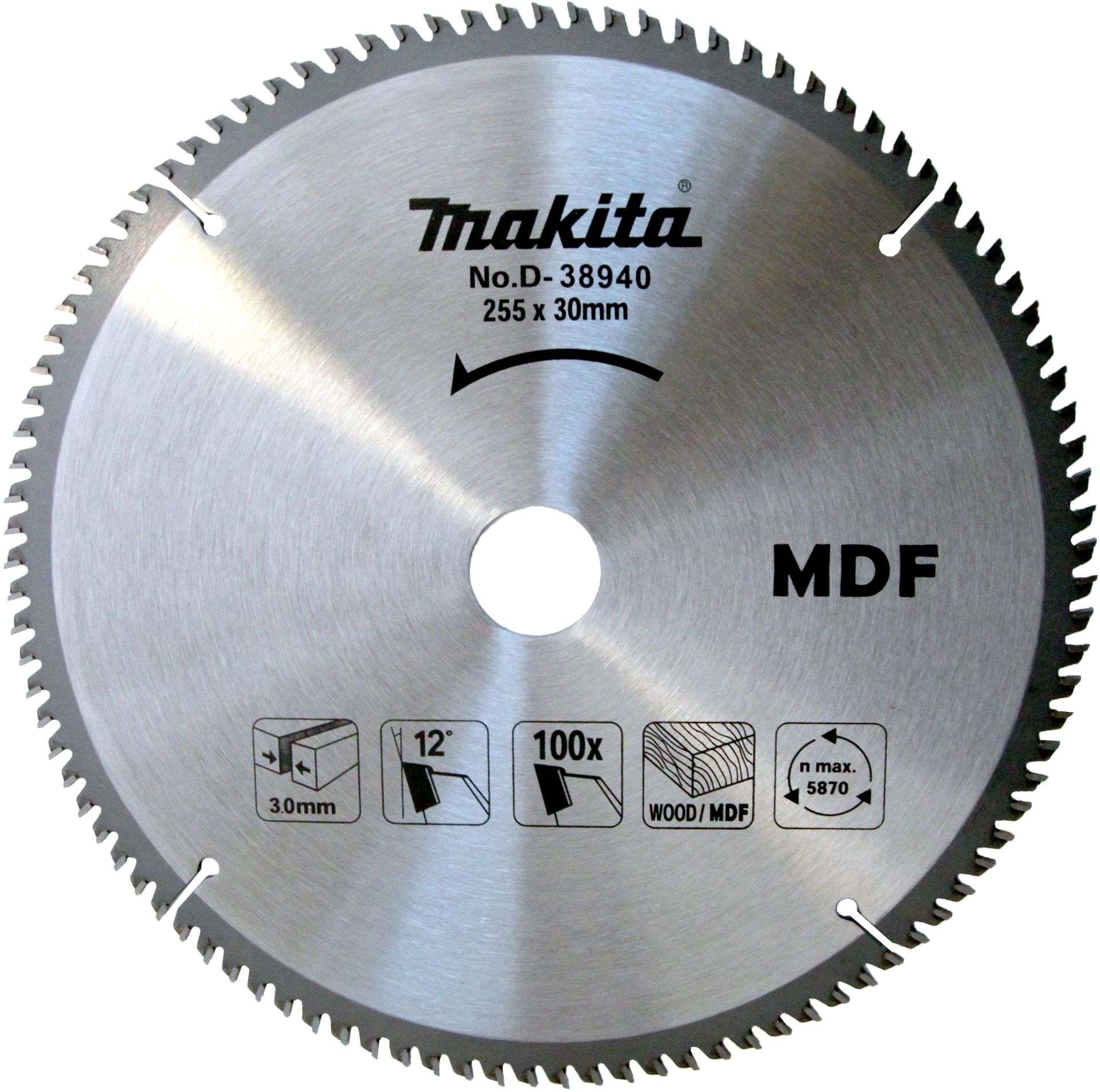 Makıta D-38940 Tct Testere Mdf 255X100T