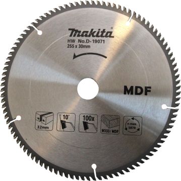 Makıta D-19071 Tct Testere 255X30X100T