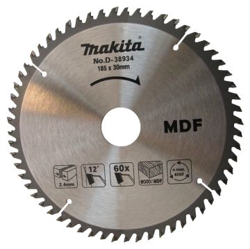 Makıta D-38934 Tct Testere Mdf 185X60T