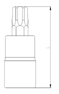 İzeltaş 1113064240 T 40 Uzun Star (Torx) Uçlu Lokma ( 100 Mm )