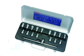 İzeltaş 1113006017 1/2'' Lokmalı Allen Uç Ve Star (Torx) Uç Takımı 17 Parça