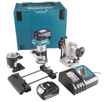 Makita DRT50RTJX9 Akülü Freze Seti