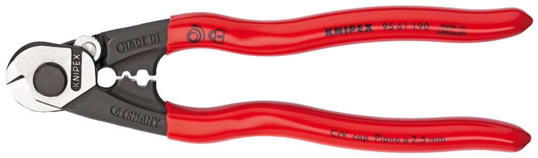 KNIPEX 95 61 190 ÇELİK TEL KESME 190 mm
