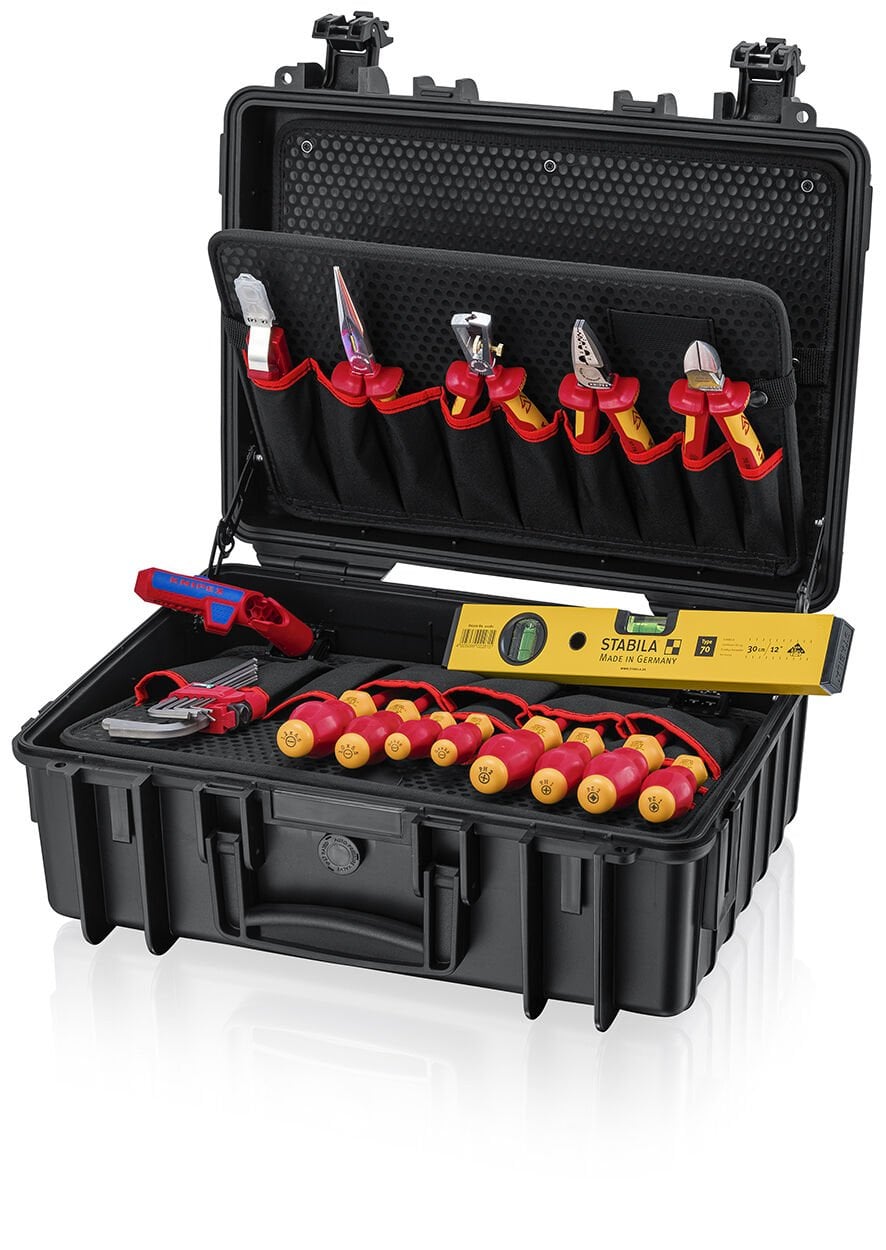 KNIPEX 00 21 34 HL S2 ELEKTRİKÇİ TAKIM ÇANTASI (DOLU)