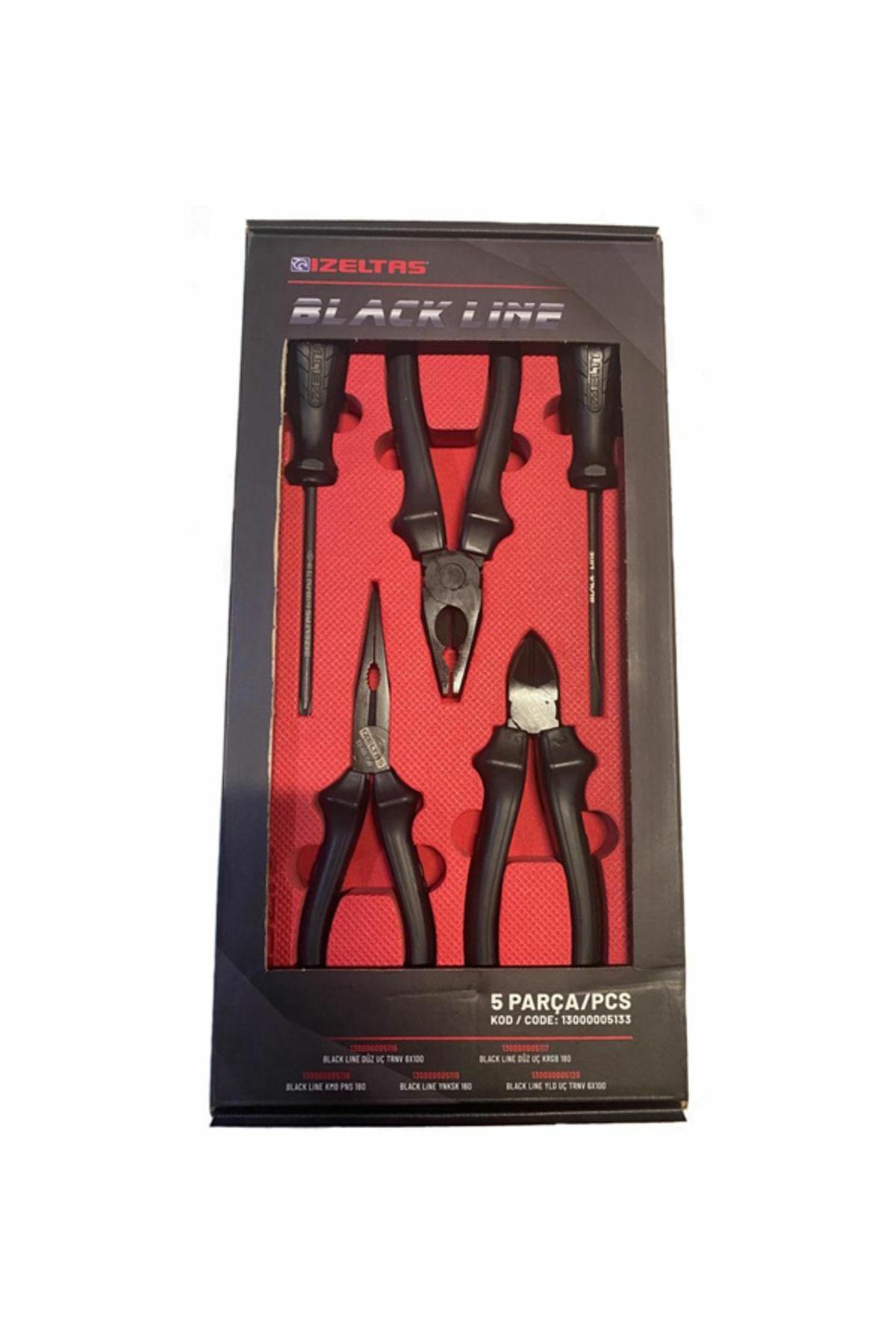 İZELTAŞ BLACK LİNE SET 5 PARÇA