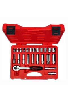 İZELTAŞ 3/8'' ALTI KÖŞE LOKMA ANAHTAR SETİ 24 PARÇA