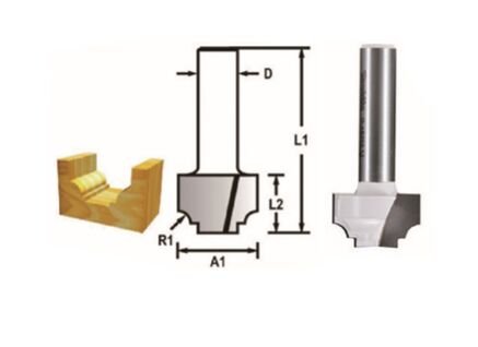 FREZE BIÇAĞI 8x12.7 mm