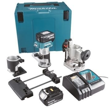 Makita DRT50RTJX9 Akülü Freze Seti