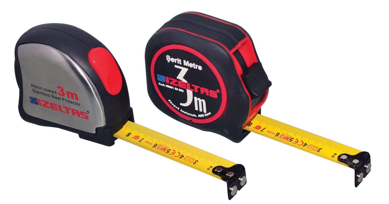 İzeltaş 0588150003 * 3 M Plastik Stoplu Şerit Metre