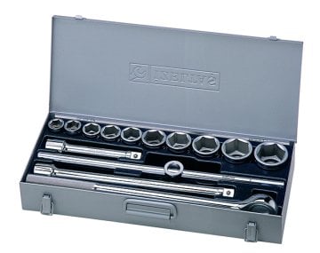 İzeltaş 1119006114 14'Lü Ağır Tip Altı Köşe Lokma Anahtar Takımı 3/4''