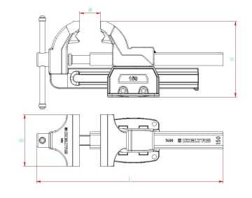 İzeltaş 7400300150 150 Mm Dövme Çelik Mengene
