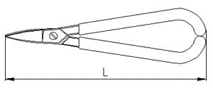 İzeltaş 6801270180 180 Mm Kuyumcu Makası Eğri