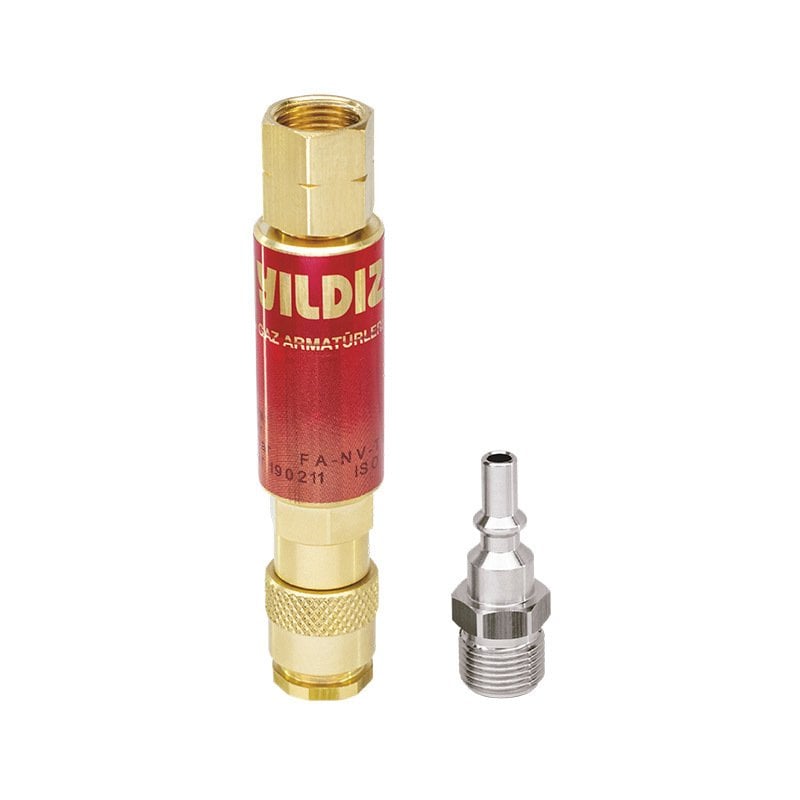 Yıldız 1130-Q Basınç Düşürücü A.E.V. Quick CouplingA.E.V. (Yanıcıgaz) G3/8''Sol