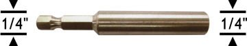 PROSCR SCR03005 - 1/4''x75MMx1/4'' BİTS UÇ ADAPTÖRÜ