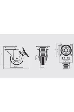 3102RMB125 DÖNER TABLALI TEKER