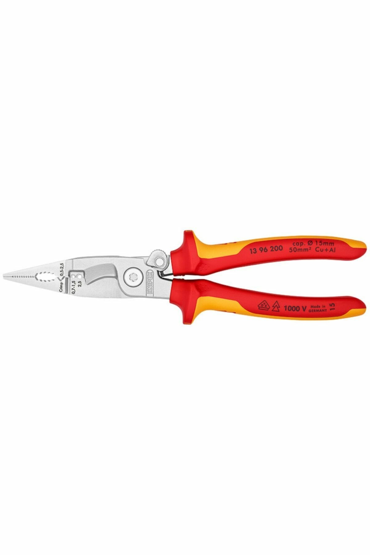 KNIPEX 13 96 200 VDE ELEKTRİKÇİ PENSESİ YAYLA