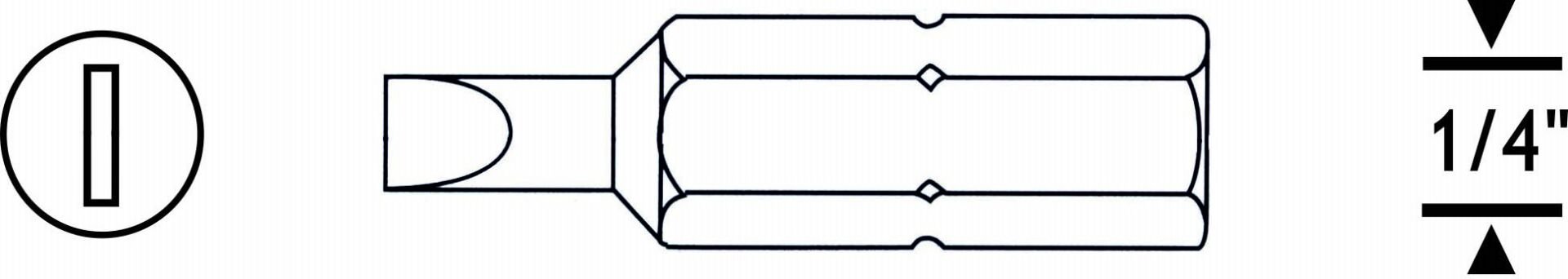 DÜZ BİTS UÇ SL5.5 25mm