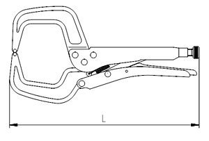 İzeltaş 2511110280 280 mm C Tipi Ayarlı Pense