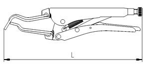 İzeltaş 2513110280 280 Mm Kaynakçi Ayarli Pense ( Boru İçin )