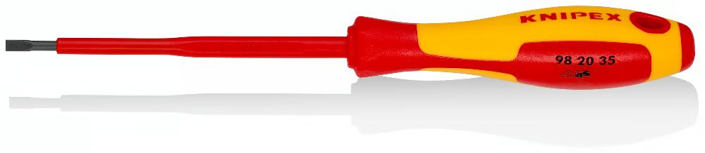 KNIPEX 98 20 35 VDE DÜZ UÇLU TORNAVİDA 202 mm