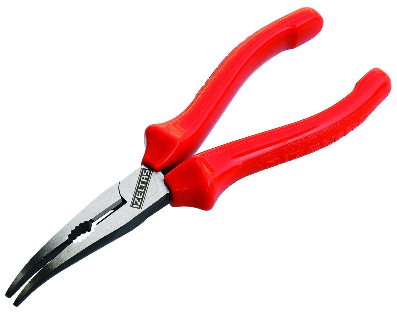 İzeltaş 3225132180 180 mm Uzun Kargaburun Eğri Uçlu Opak