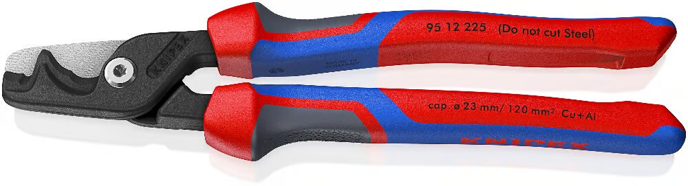 KNIPEX 95 12 225 KADEMELİ KESİMLİ KABLO MAKASI