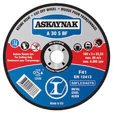 ASKAYNAK 125X3 METAL KESME TAŞI