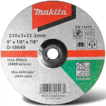 Makita D-18649 Bombelı Flex Tas 230X3