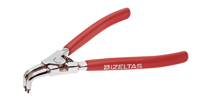 İzeltaş 3311120125 125 Mm Dış Segman Pensi (Yaylı Eğri)
