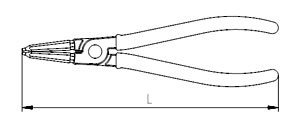 İzeltaş 3321120140 140 Mm İç Segman Pense Yaysız Düz