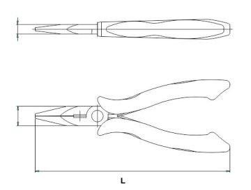İzeltaş 3554140150 150 Mm Elektronikçi Uzun Kargaburun