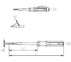 İzeltaş 4550170135 135 mm Kontrol Kalemi