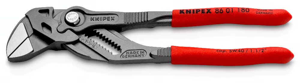 KNIPEX 86 01 180 DÜZ ÇENE FORT PENSE 180 mm