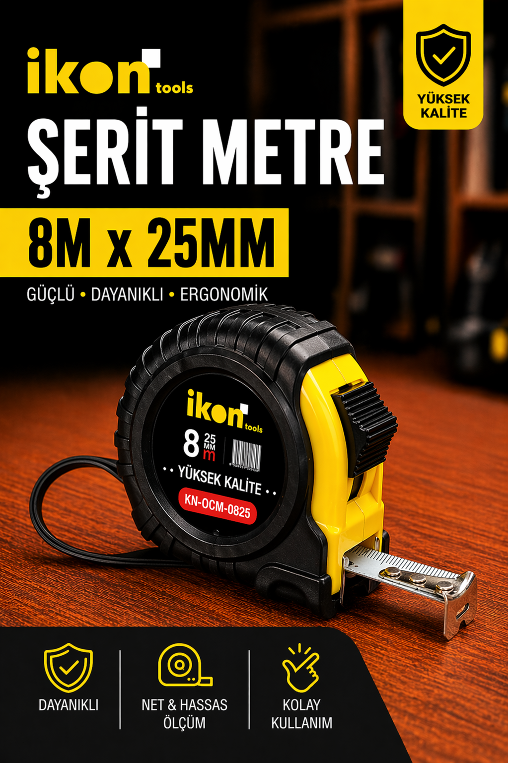 İkon şerit Metre 8 Metre x 25 mm