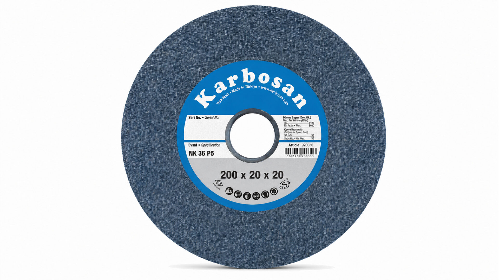 KARBOSAN NK 200X20X20 ZIMPARA TAŞI 36 KUM