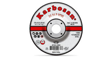 KARBOSAN 115X6,4X22 INOX PASLANMAZ METAL TAŞLAMA