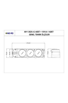 NE-AD 3LÜ GRUP PRİZ 2 TRİFAZE 1 MONO