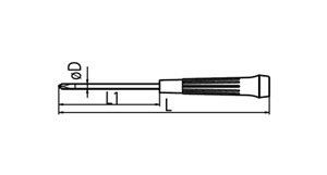 İzeltaş 4530170860 T8X60 Torx Uçlu Klemens Tornavida