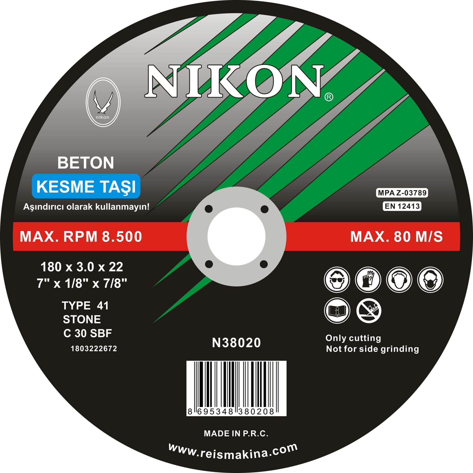 NIKON N38021 BETON FLEX KESME TAŞI