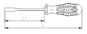 İzeltaş 4770190070 7 Mm Lokma Uçlu Tornavida