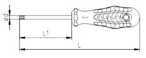 İzeltaş 4775180025 T 25 Mm Torx Uçlu Tornavida