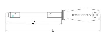 İzeltaş 4788196160 6,3X160 Flexible Süngülü Manyetik Bits Tutucu Tornavida